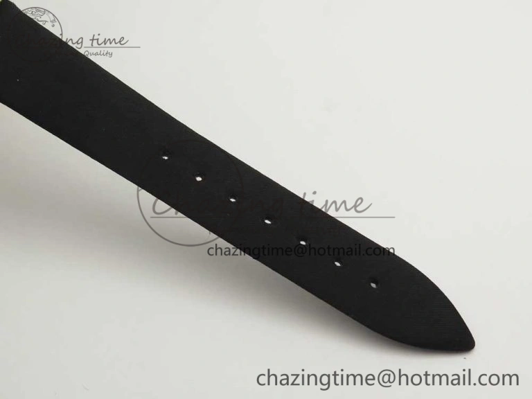 Premium Reine de Naples 8918BB RG ZF 1:1 Best Edition White MOP Dial Diamonds Bezel on Black Fabric Strap A 5342
