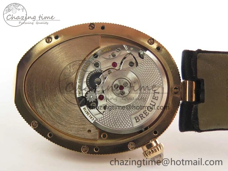 Premium Reine de Naples 8918BB RG ZF 1:1 Best Edition White MOP Dial Diamonds Bezel on Black Fabric Strap A 5342