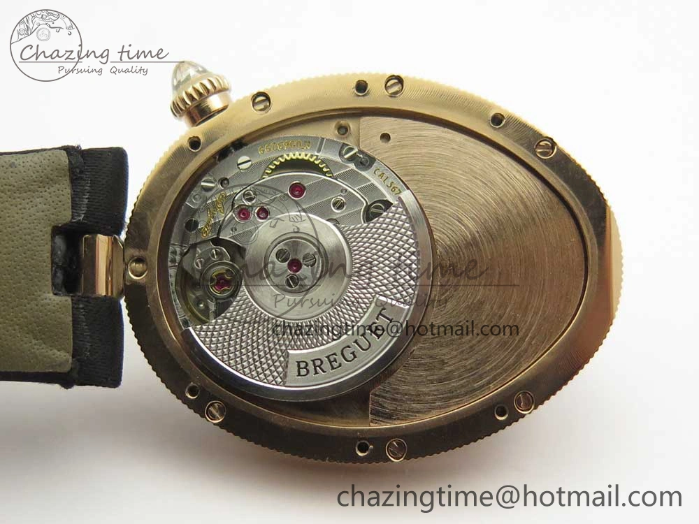 Premium Reine de Naples 8918BB RG ZF 1:1 Best Edition White MOP Dial Diamonds Bezel on Black Fabric Strap A 5342