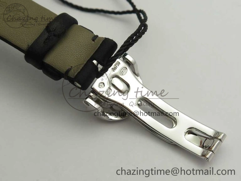 HighPerformance Reine de Naples 8918BB SS ZF 1:1 Best Edition White MOP Dial Diamonds Bezel on Black Fabric Strap A 5340