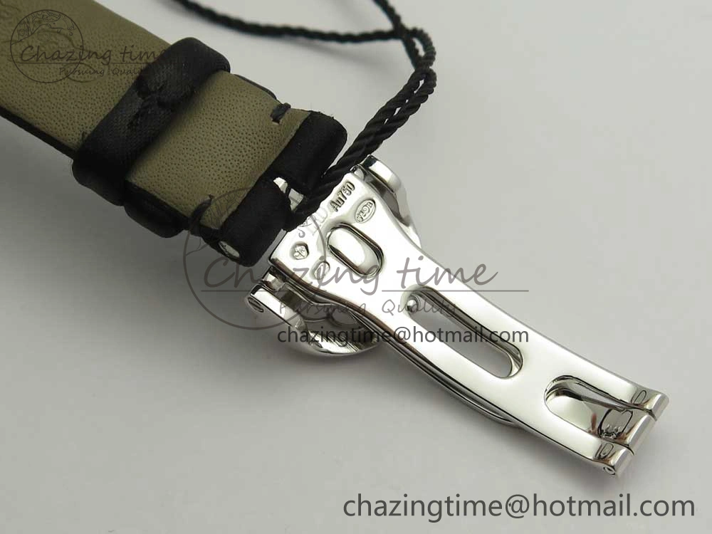 HighPerformance Reine de Naples 8918BB SS ZF 1:1 Best Edition White MOP Dial Diamonds Bezel on Black Fabric Strap A 5340