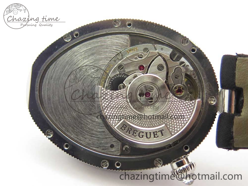 HighPerformance Reine de Naples 8918BB SS ZF 1:1 Best Edition White MOP Dial Diamonds Bezel on Black Fabric Strap A 5340
