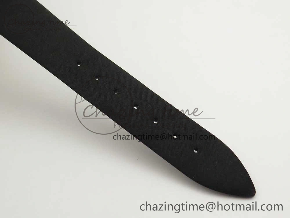Resilient Reine de Naples 8918BB YG ZF 1:1 Best Edition White MOP Dial Diamonds Bezel on Black Fabric Strap A 10589