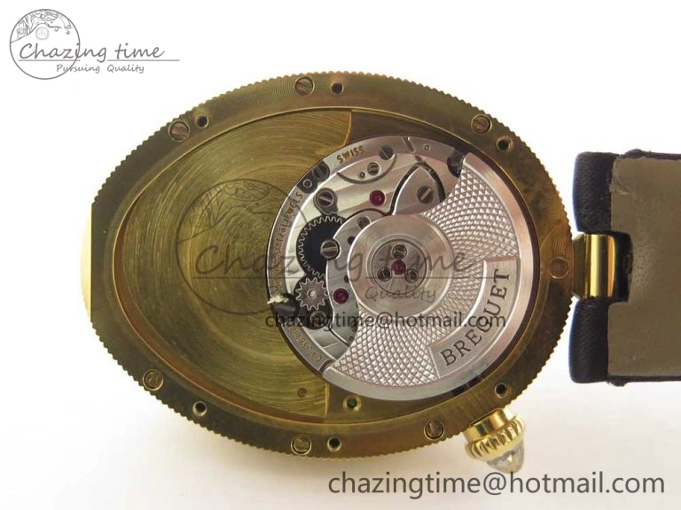 Resilient Reine de Naples 8918BB YG ZF 1:1 Best Edition White MOP Dial Diamonds Bezel on Black Fabric Strap A 10589