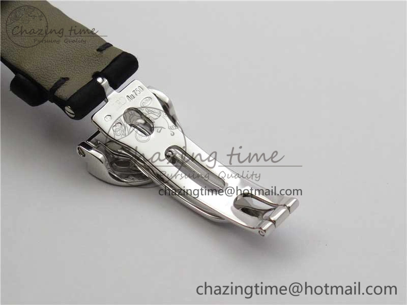 Original Reine de Naples 8928BB SS ZF 1:1 Best Edition White MOP Dial Diamonds Bezel on Black Fabric Strap A 5333