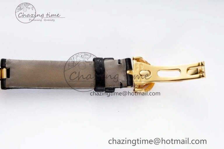 Reine de Naples YG ZF 1:1 Best Edition White Arabic Dial Diamonds Bezel on Black Fabric Strap A537 V UrbanChic 5323