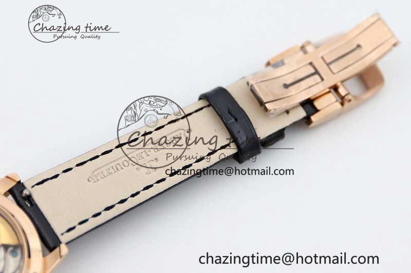 Rendez-Vous Date RG Q8F Best Edition White Dial Diamonds Bezel on Black Leather Strap A Thermal 10219