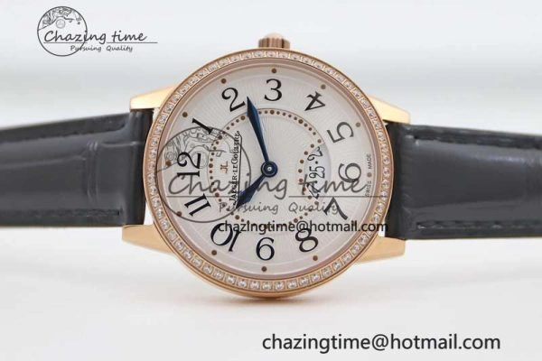 Rendez-Vous Date RG Q8F Best Edition White Dial Diamonds Bezel on Black Leather Strap A Thermal 10219