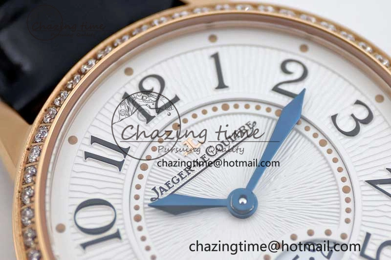Rendez-Vous Date RG Q8F Best Edition White Dial Diamonds Bezel on Black Leather Strap A Thermal 10219