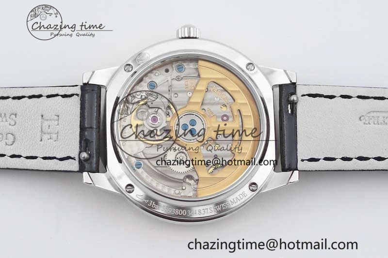 ZipUp Rendez-Vous Date SS Q8F Best Edition White Dial Diamonds Bezel on Blue Leather Strap A 7431