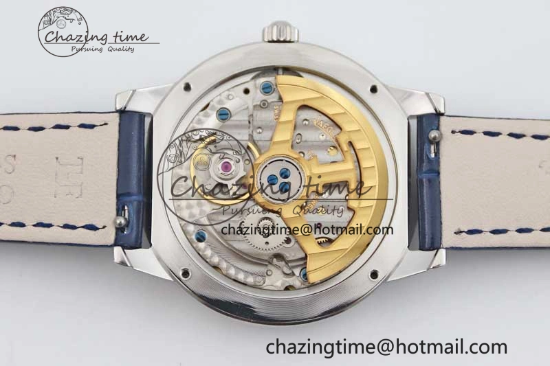 ZipUp Rendez-Vous Date SS Q8F Best Edition White Dial Diamonds Bezel on Blue Leather Strap A 7431