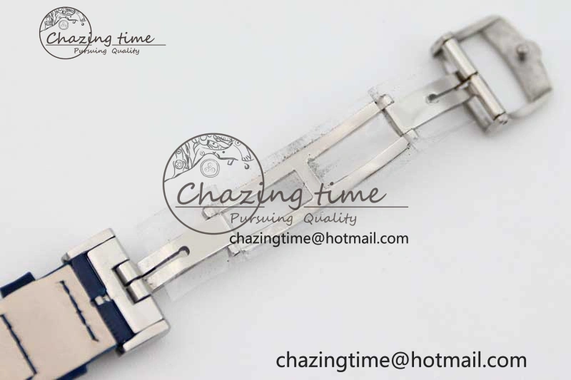 ZipUp Rendez-Vous Date SS Q8F Best Edition White Dial Diamonds Bezel on Blue Leather Strap A 7431