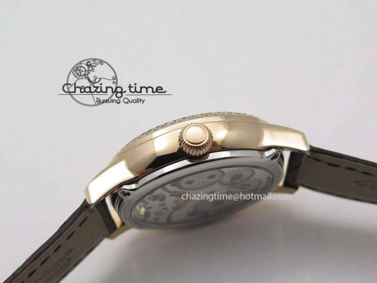 Rendez-Vous Ladies RG White MOP Dial Tourbillon on Brown Alligator Leather Breathable 7510