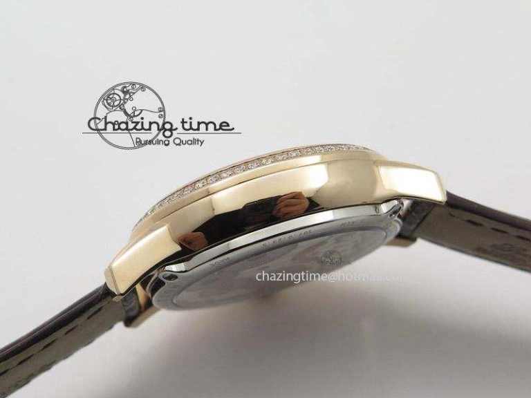 Rendez-Vous Ladies RG White MOP Dial Tourbillon on Brown Alligator Leather Breathable 7510