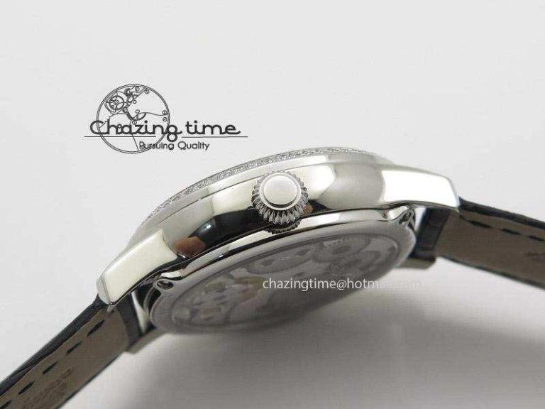 Rendez-Vous Ladies SS White MOP Dial Tourbillon on Black Alligator Leather Refined 7509
