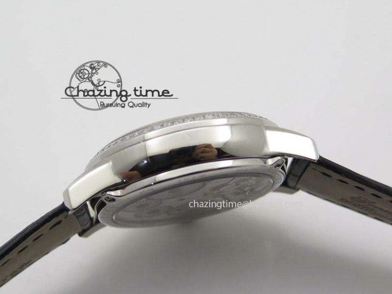 Rendez-Vous Ladies SS White MOP Dial Tourbillon on Black Alligator Leather Refined 7509
