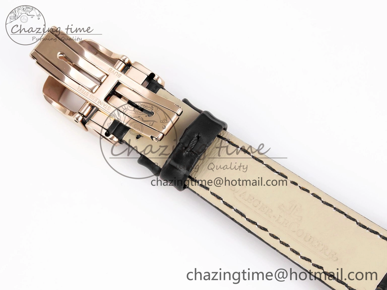 Rendez-Vous Night & Day RG APSF 1:1 Best Edition White Textured Dial Diamonds Bezel on Black Leather Strap A Lightweight 7416