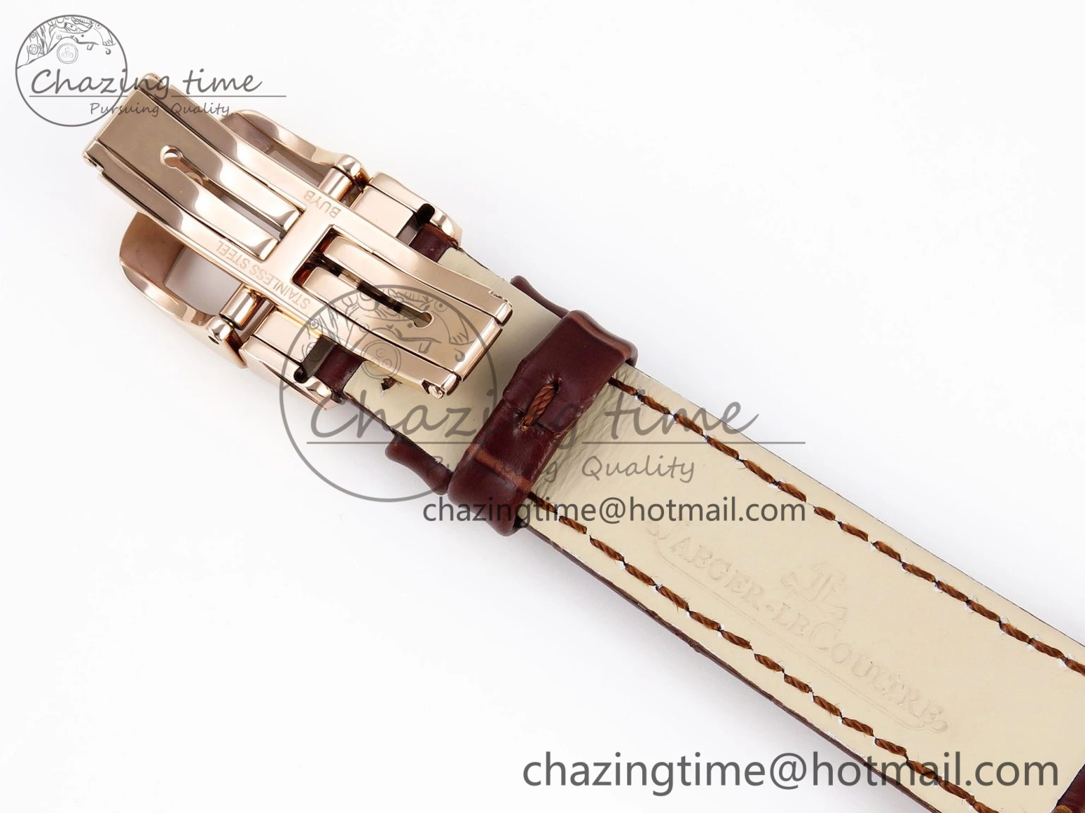 Rendez-Vous Night & Day RG APSF 1:1 Best Edition White Textured Dial Diamonds Bezel on Brown Leather Strap A ZeroBulk 10123