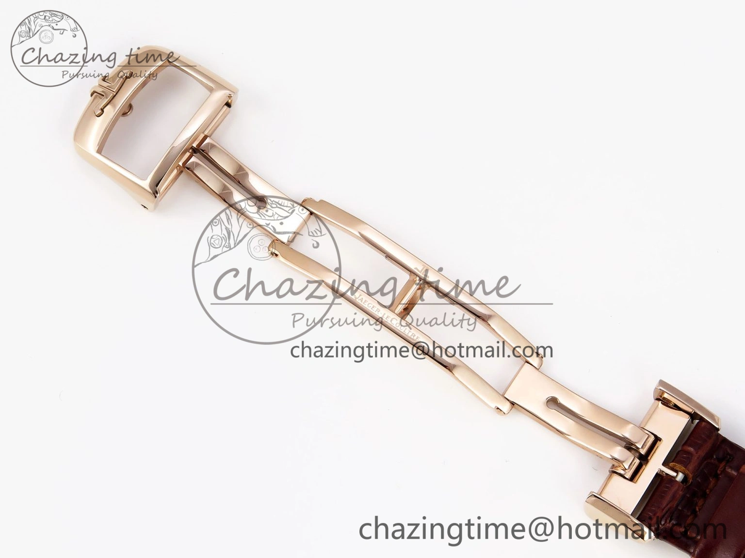 Rendez-Vous Night & Day RG APSF 1:1 Best Edition White Textured Dial Diamonds Bezel on Brown Leather Strap A ZeroBulk 10123