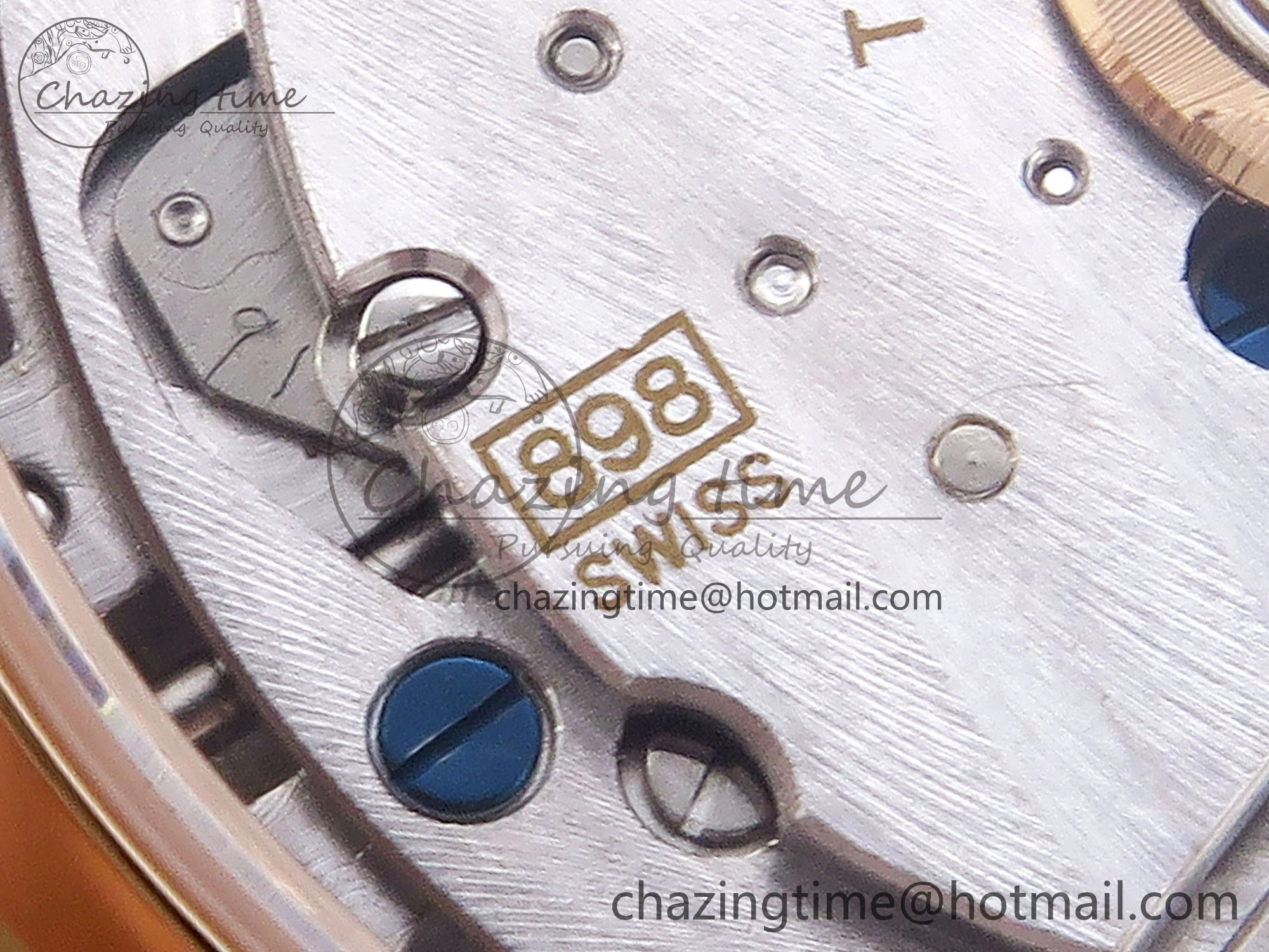 Rendez-Vous Night & Day RG APSF 1:1 Best Edition White Textured Dial Diamonds Bezel on Brown Leather Strap A ZeroBulk 10123
