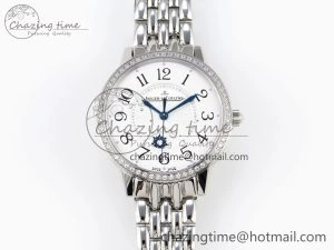 Rendez-Vous Night & Day SS APSF 1:1 Best Edition WhiteTextured Dial Diamonds Bezel on SS Bracelet A Cozy 7418