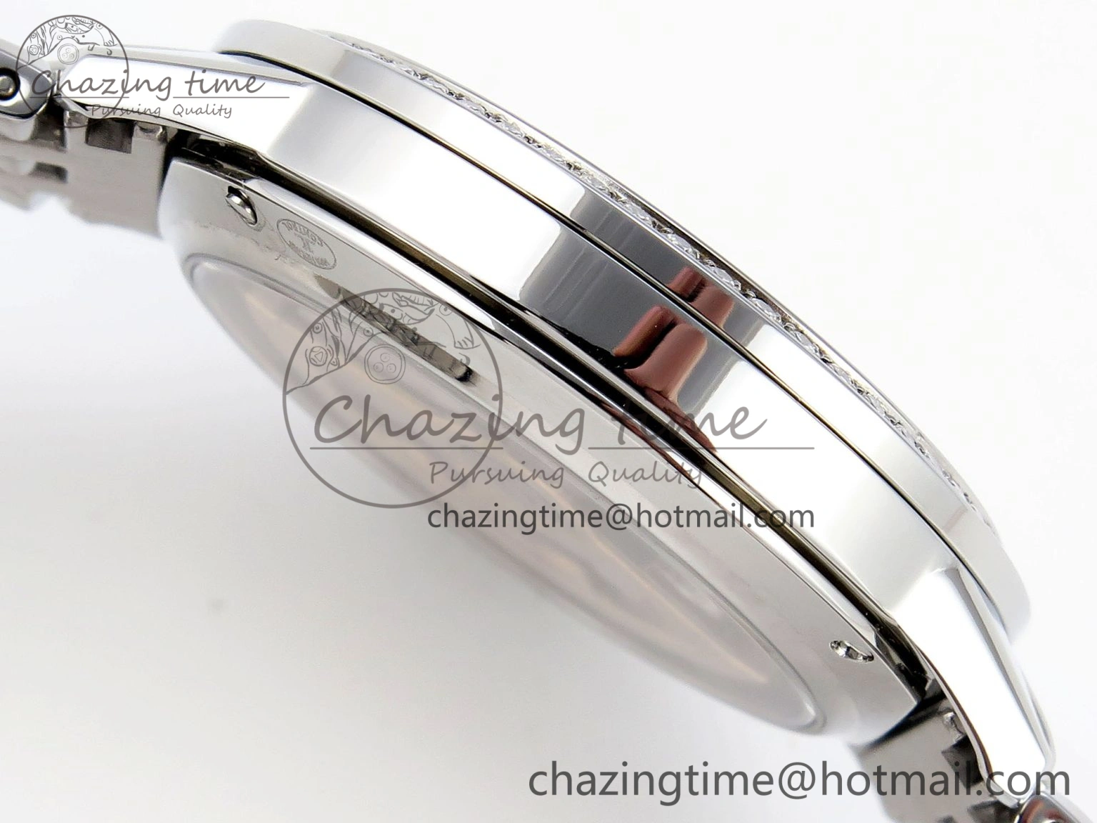 Rendez-Vous Night & Day SS APSF 1:1 Best Edition WhiteTextured Dial Diamonds Bezel on SS Bracelet A Cozy 7418