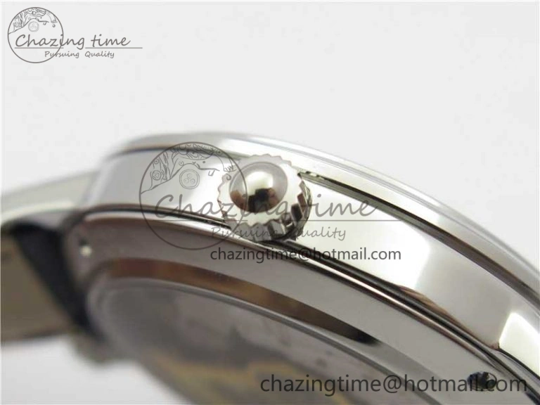 FastDry Rendez-Vous Night & Day SS Polished Bezel ZF 1:1 Best Edition White Textured Dial on Blue Leather Strap A 7453