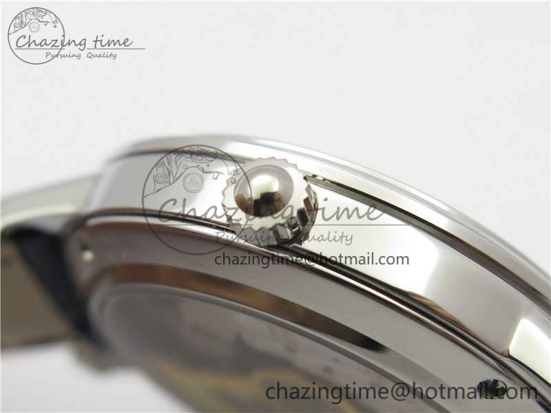 FastDry Rendez-Vous Night & Day SS Polished Bezel ZF 1:1 Best Edition White Textured Dial on Blue Leather Strap A 7453