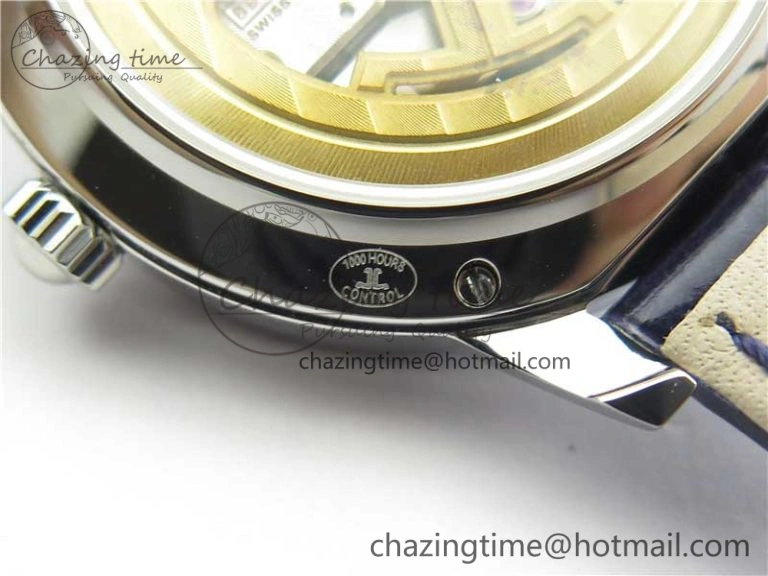 FastDry Rendez-Vous Night & Day SS Polished Bezel ZF 1:1 Best Edition White Textured Dial on Blue Leather Strap A 7453