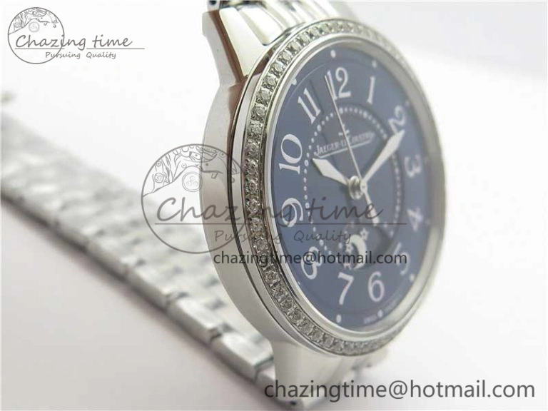 Rendez-Vous Night & Day SS ZF 1:1 Best Edition Blue Textured Dial Diamonds Bezel on SS Bracelet A SmoothTexture 10571