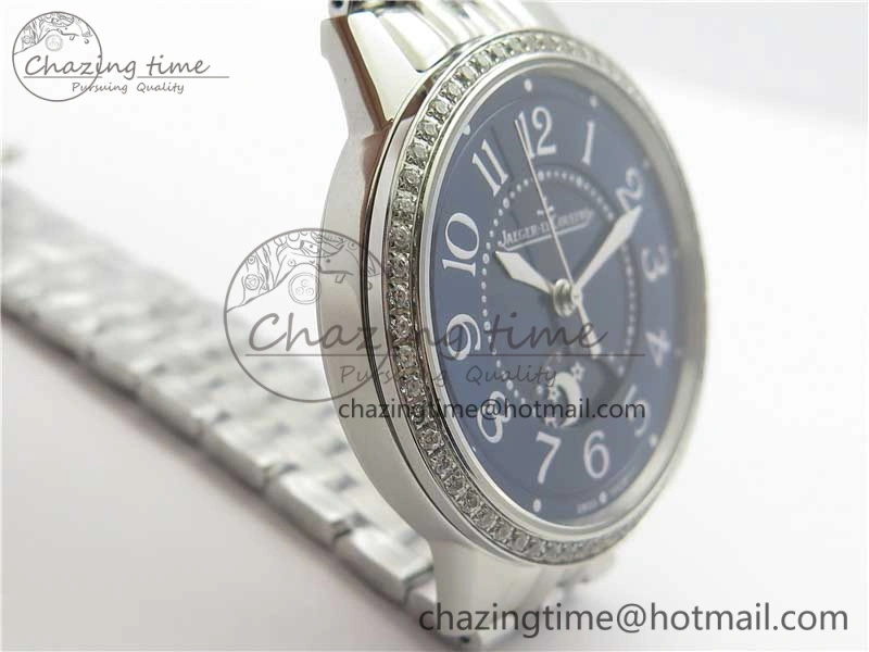 Rendez-Vous Night & Day SS ZF 1:1 Best Edition Blue Textured Dial Diamonds Bezel on SS Bracelet A SmoothTexture 10571