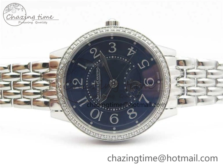 Rendez-Vous Night & Day SS ZF 1:1 Best Edition Blue Textured Dial Diamonds Bezel on SS Bracelet A SmoothTexture 10571