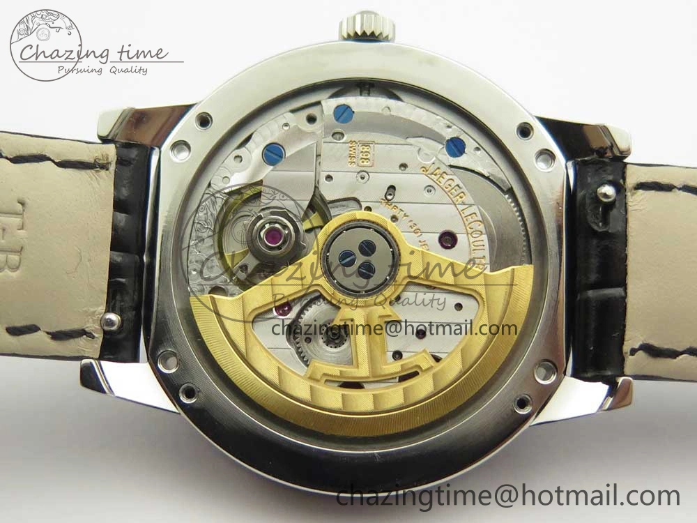 QuickDry Rendez-Vous Night & Day SS ZF 1:1 Best Edition White Textured Dial Diamonds Bezel on Black Leather Strap A 10585