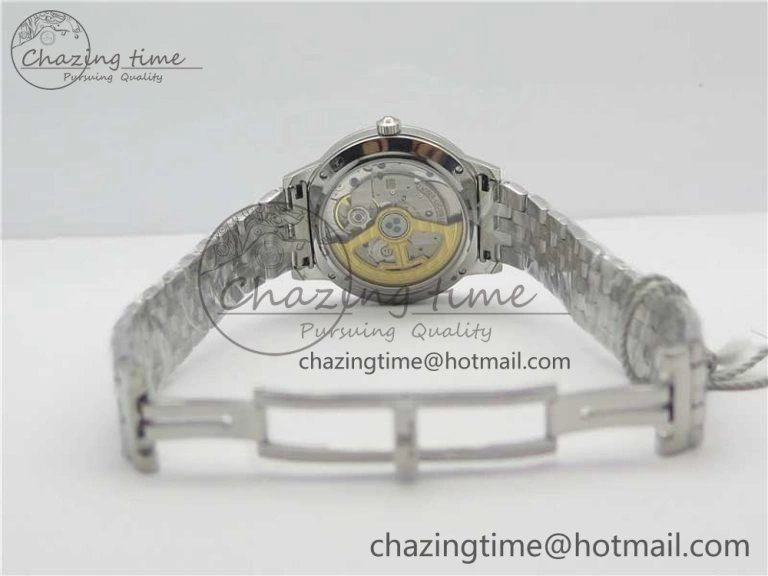 Sporty Rendez-Vous Night & Day SS ZF 1:1 Best Edition WhiteTextured Dial Diamonds Bezel on SS Bracelet A 7451