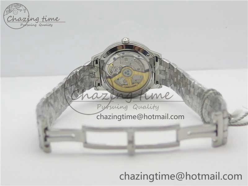 Sporty Rendez-Vous Night & Day SS ZF 1:1 Best Edition WhiteTextured Dial Diamonds Bezel on SS Bracelet A 7451