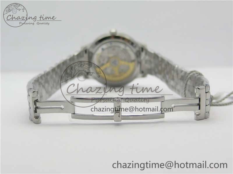 Sporty Rendez-Vous Night & Day SS ZF 1:1 Best Edition WhiteTextured Dial Diamonds Bezel on SS Bracelet A 7451