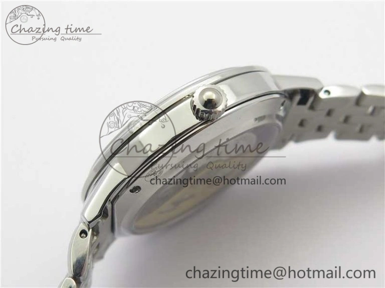 Sporty Rendez-Vous Night & Day SS ZF 1:1 Best Edition WhiteTextured Dial Diamonds Bezel on SS Bracelet A 7451