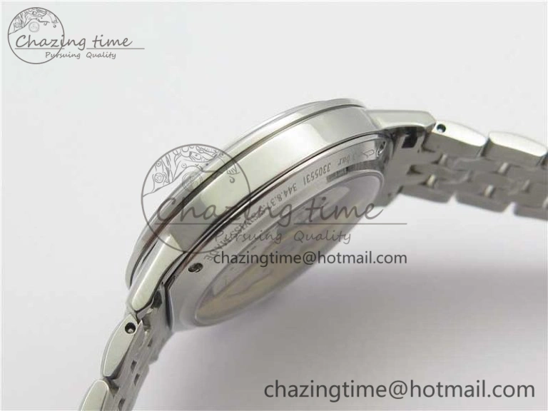 Sporty Rendez-Vous Night & Day SS ZF 1:1 Best Edition WhiteTextured Dial Diamonds Bezel on SS Bracelet A 7451