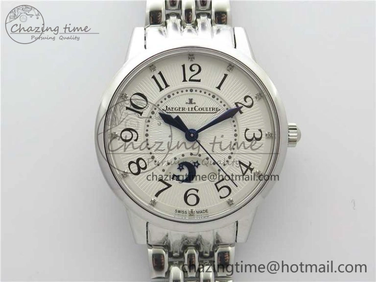 Rendez-Vous Night & Day SS ZF 1:1 Best Edition WhiteTextured Dial Polished Bezel on SS Bracelet A MultiPurpose 7448