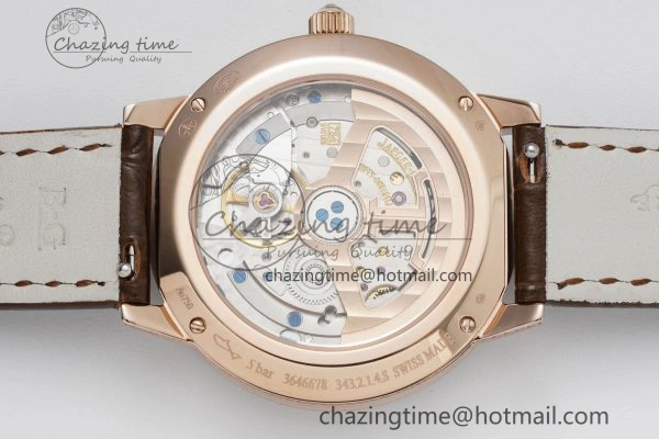 Functional Rendez-Vous Star RG KZF 1:1 Best Edition Brown Star Dial Diamonds Bezel on Brown Leather Strap A 10171