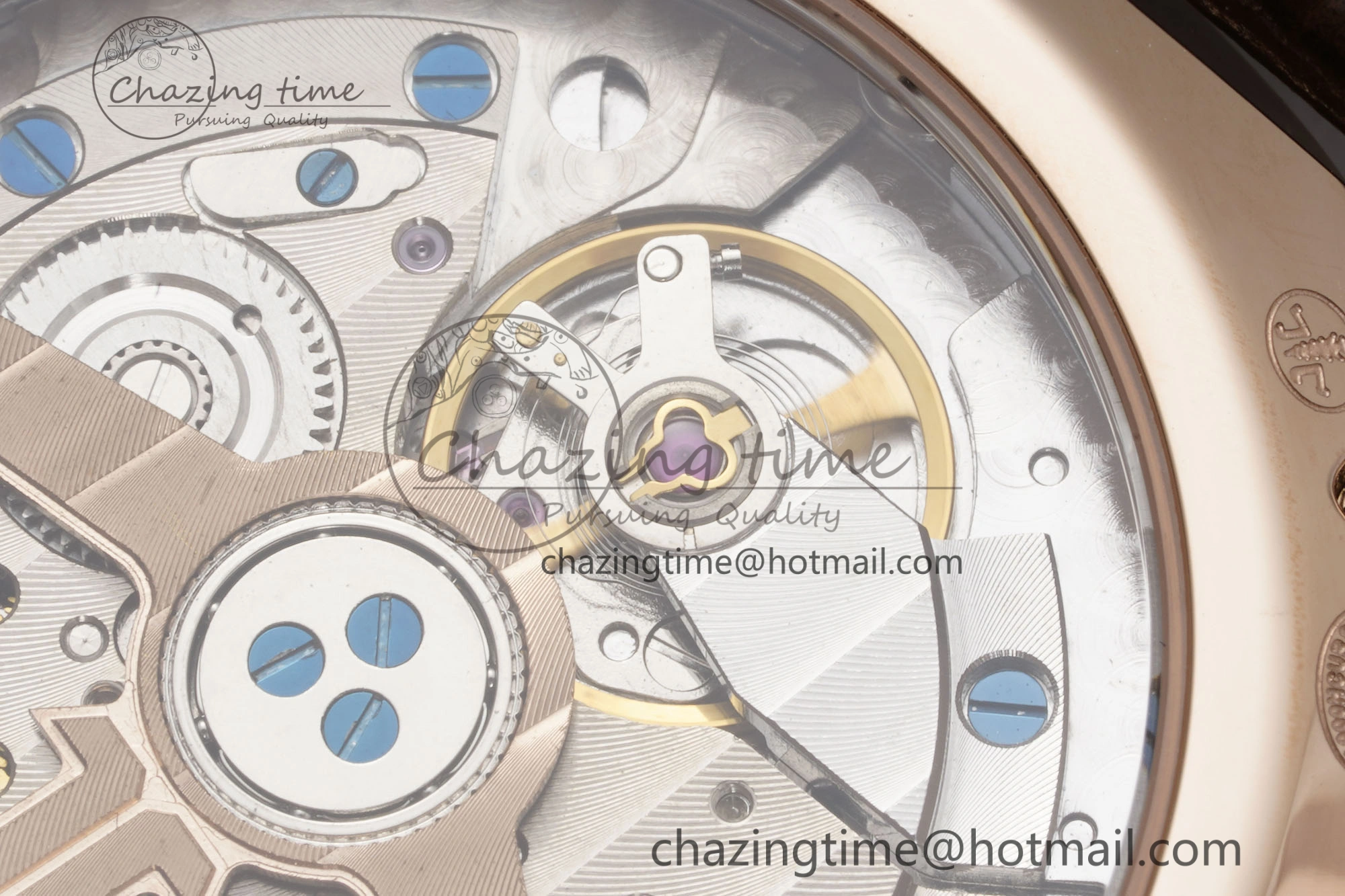 Functional Rendez-Vous Star RG KZF 1:1 Best Edition Brown Star Dial Diamonds Bezel on Brown Leather Strap A 10171