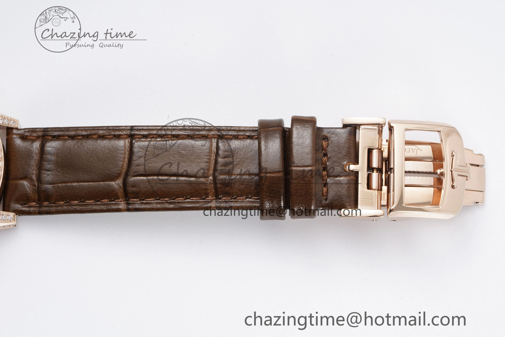Functional Rendez-Vous Star RG KZF 1:1 Best Edition Brown Star Dial Diamonds Bezel on Brown Leather Strap A 10171