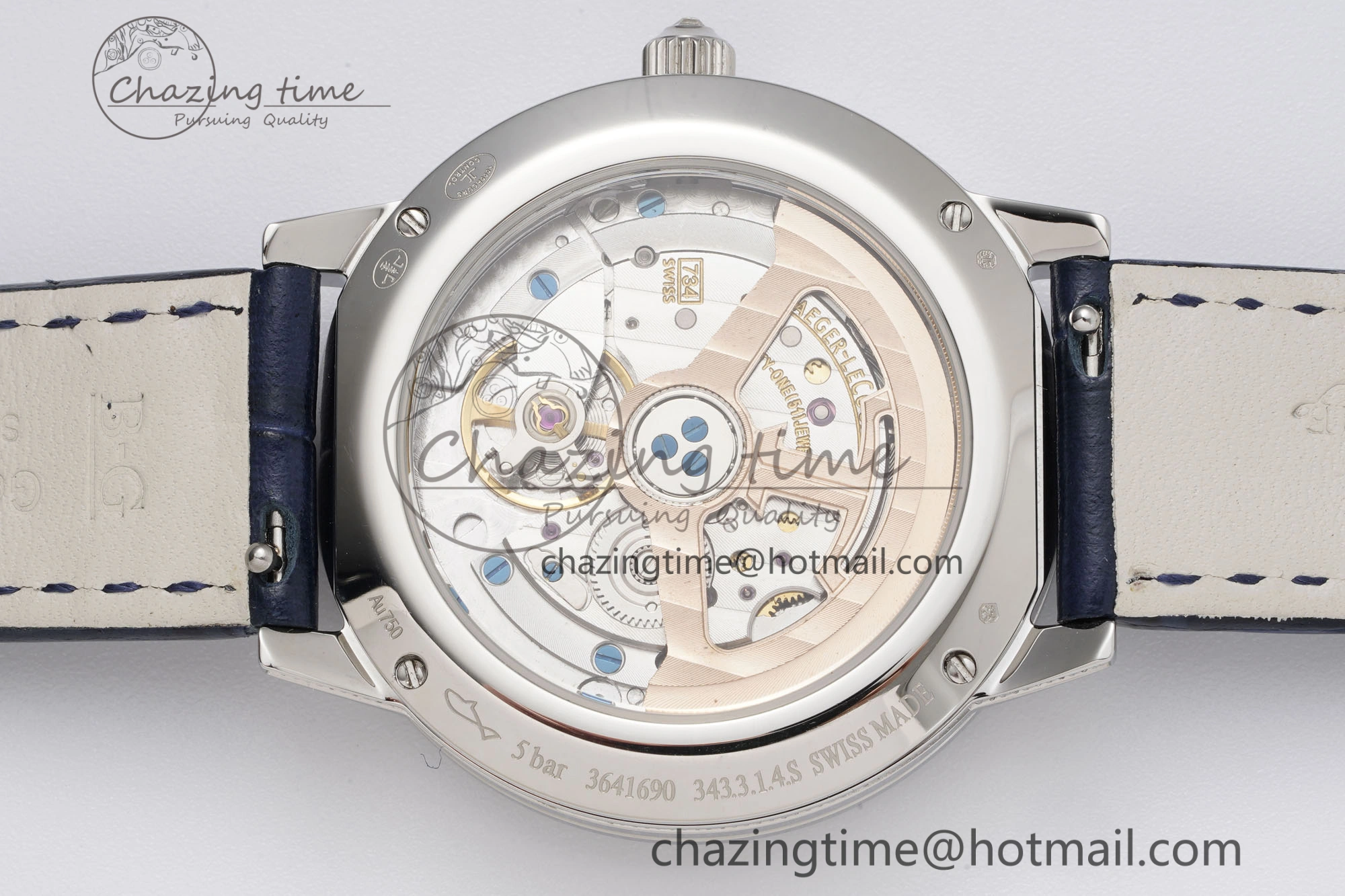 Rendez-Vous Star SS KZF 1:1 Best Edition Blue Star Dial Diamonds Bezel on Blue Leather Strap A TravelReady 7421