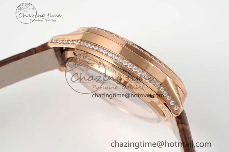 Rendez-Vous Tourbillon RG RMSF Best Edition White Dial on Brown Leather Strap SmoothTexture 7437