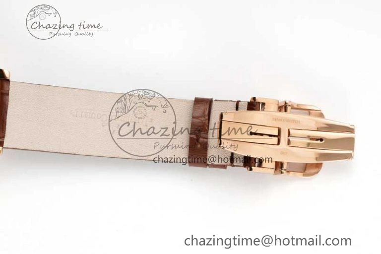 Rendez-Vous Tourbillon RG RMSF Best Edition White Dial on Brown Leather Strap SmoothTexture 7437