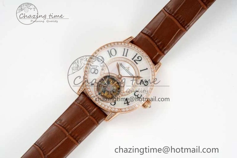 Rendez-Vous Tourbillon RG RMSF Best Edition White Dial on Brown Leather Strap SmoothTexture 7437