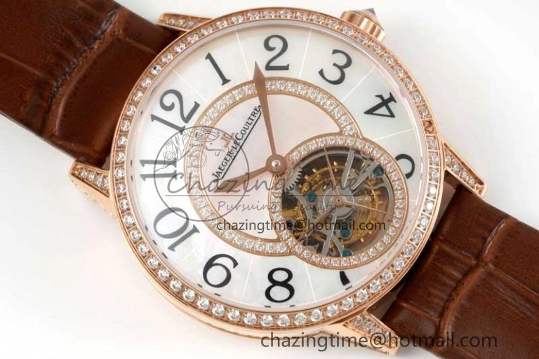 Rendez-Vous Tourbillon RG RMSF Best Edition White Dial on Brown Leather Strap SmoothTexture 7437