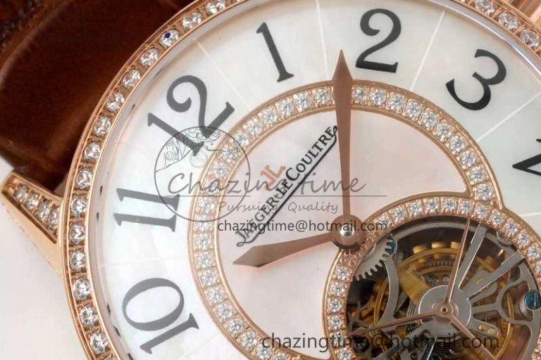 Rendez-Vous Tourbillon RG RMSF Best Edition White Dial on Brown Leather Strap SmoothTexture 7437
