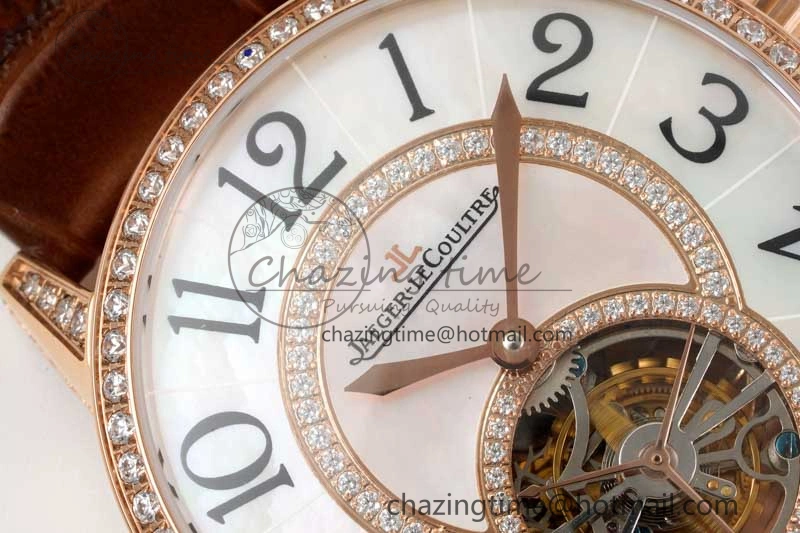 Rendez-Vous Tourbillon RG RMSF Best Edition White Dial on Brown Leather Strap SmoothTexture 7437