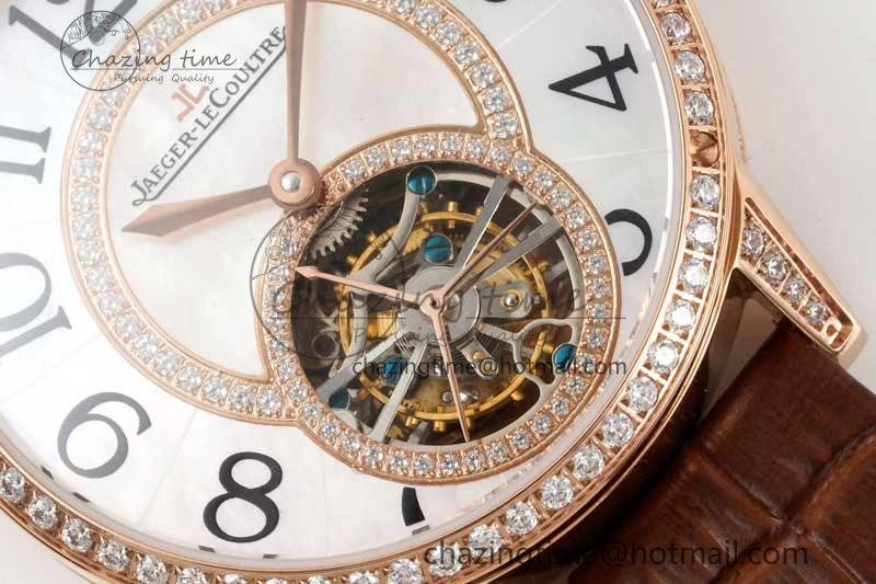 Rendez-Vous Tourbillon RG RMSF Best Edition White Dial on Brown Leather Strap SmoothTexture 7437